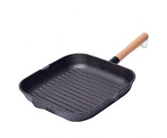 LXYZ Wok, Kochtöpfe Pfannen Bratpfanne Topf Steak Topf Bratpfanne Gusseisen Gebratenes Steak Spezialtopf Gestreifter Gaskocher Universal Gebratene Steak Bratpfanne 26Cm Bratpfanne