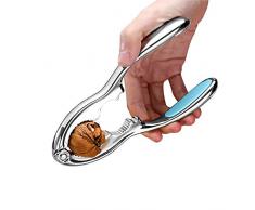 POOPHUNS Nussknacker Walnüsse, Multifunktionaler Scheller aus Nussknacker, Essen Krabben Klauen Küchengerät, Walnussknacker Haselnussknacker Zinkdruckguss Geeignet für Die Meisten Nüsse (Blau)