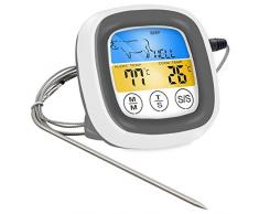 Noblik Drahtloses BBQ Thermometer Mit für Das Kochen Von Speisen für Ofen Fleisch Grill Thermometer Mit Kostenloser App Steuerung