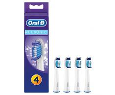 Oral-B Pulsonic Aufsteckbürsten, Passend für alle Oral-B Pulsonic Schallzahnbürsten, 4 Stück