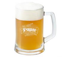 Bierkrug - Bester Papa der Welt: EIN Seidel für Weizenbier mit liebevollem Spruch -originelle Geschenke für Männer mit hervorragender Qualität aus dem Hause Leonardo