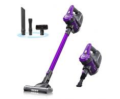 Housmile Kabelloser Handstaubsauger Plus Leistungsstarker Saugstaubsauger mit Mehrfachbürste Handstaubsauger für Hartholzboden Teppich Tierhaar Lilaentypen