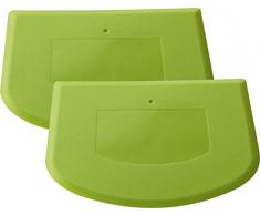 van Hoogen Profi – Teigschaber :: Flexibles Spezial-Plastik :: 2 Stück