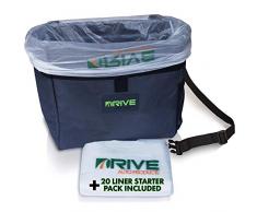 Der Drive Auto Abfalleimer - Das Beste AutoMülleimer & Müllbeutel System für jedes Fahrzeug | Frei hängender Abfallkorb inkl. Mülltüten | Universal & Wasserdicht