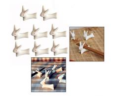 OFKPO 8 Stück Essstäbchen Halter aus Keramik,Messerbänkchen für Haus,Restaurant