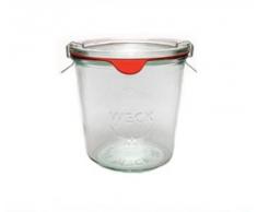 6 Weck Gläser 1/2 Liter Sturzglas Einmachgläser Sturzgläser Weckgläser / inkl Einkochringe Klammern Glasdeckel