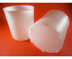 2 x Käseform 12x13.5cm - 1kg - Käseformen | Korb | Käseherstellung | Lab