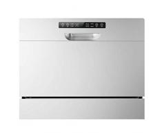 Geschirrspülmaschine,Mini Spülmaschine Geschirrspüler 49 dB leise 44 cm breit Tischgeschirrspüler Geschirrspülmaschine LED-Display, Touch Freistehend, Teilintegriert