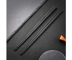 Japanische EssstäBchen 5 Paar Alloy Chopsticks Wiederverwendbare EssstäBchen Waschbar FüR GeschirrspüLer Geschirr Set G3