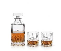 Viski 9417 Admiral: Decanter & Tumbler Dekanter, 18/8 Edelstahl, Dekantier-und Trinkbecher-Set