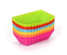 Xpizo Wiederverwendbare Backförmchen aus Silikon 18er Set