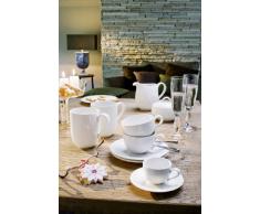 Villeroy & Boch 10-3460-1430 New Cottage Basic Mokka-/Espresso-Untertasse, 12 cm, Premium Porzellan in modernem Country-Stil, 1-teilig