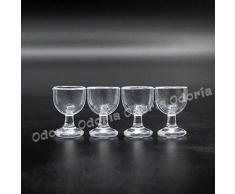 Odoria 1/12 Miniatur 4 Stück Glas Wein Goblet Puppenhaus Küche Zubehör