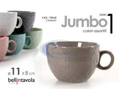 Jumbo Milchkaffeetasse, verschiedene Farben