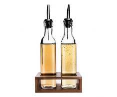 ORION Essig und Öl Spender Set Flasche 2 Stück Set Ölflasche und Halterung