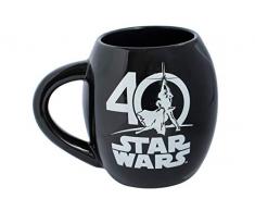 Star Wars 21829 40 Years ovale Keramiktasse in Geschenkverpackung, 532 ml, 10 x 10 x 11 cm, bunt, 11 cm