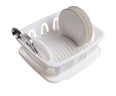 Geschirrständer Abtropfständer Abtropfgestell Geschirrabtropfkorb Abtropfgitter Geschirr Abtropfkorb Abtropfschale Geschirrtrockner Kunststoff Küche Haushalt Besteck Camping Küche Tropfschale