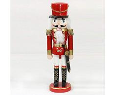 Dekohelden24 Zauberhafter Nussknacker Soldat in rot klassisch, ca. 25 cm