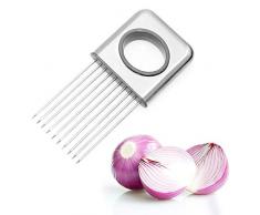 LifeJoy Zwiebel Halter Gemüse Kartoffel Cutter Slicer Gadget Edelstahl-Gabel-Slicing Geruch Entferner-Küche-Werkzeug-Hilfe-Gadget Chopper Cutting