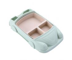 MLYDW KinderbesteckSet mit 6 Sets Weizenfaser-Besteck - Kinderbesteck-Set mit Kinderbesteckschale und Kinderbecher - Natürliche und umweltfreundliche Materialien