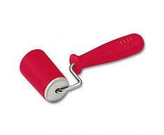Kaiser Kaiserflex Red Teigausroller konisch, Ø 4,5 cm, Teigrolle, Silikon mit Metallkern, ergonomische Griffe, hitzebeständig bis 200°C, rot