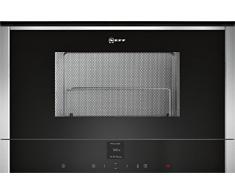 NEFF C17GR01N0 Einbau-Mikrowelle N70 / 38,2 x 59,4 cm (H x B) / 21 l / Edelstahl / Grill / Auftaufunktion / Garfunktion / 10 Automatikprogramme