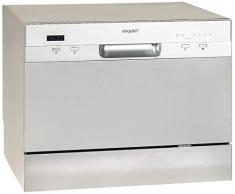 Exquisit Tischgeschirrspüler GSP206si / 55cm / Mini Spülmaschine / Platz für 6 Maßgedecke / 7 Spülprogramme / Silber