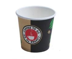 Espressobecher to go - Hartpapier - Becher 100ml Pappbecher Espresso (1000)