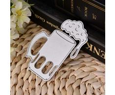 WOZOW Prägeschablonen Scrapbooking Stanzschablone Schablonen Stanzmaschine Stanzen Stanzformen, Zubehör für Sizzix Big Shot und andere Prägemaschine (I Bierkrug)