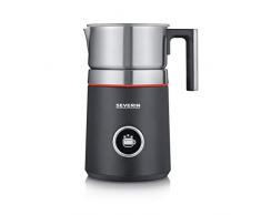 SEVERIN SM 3587, Induktions-Milchaufschäumer Spuma 700 Plus, ca. 700 ml, ca. 500 W, innovativer 360°-LED Leuchtring, Dreh-Drück Display, 13 Programme, spülmaschinengeeigneter Milchbehälter