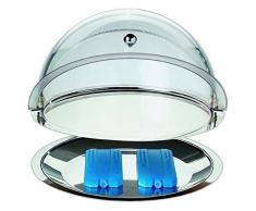 APS Thermo-Set 5-teilig – Hochwertiges Tablett-Set bestehend aus einem tiefen Tablett, einem flachen Tablett, Zwei Kühl-Akkus, sowie Einer Rolltophaube