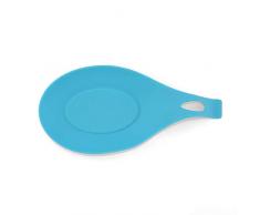 Peanutaod Weiche Silikon Löffel Schöpflöffel Halter Matte Kochgeschirr Regal Halter Ständer Silikon Löffel Rest Ständer Schöpflöffel Matte Küchengeräte + Dunkelblau