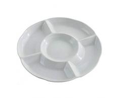 Trockenfrüchte Snacks Teller Teller Gebäck Servierplatte Lebensmittel Lagerung Tablett 5 Fach