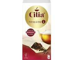 Cilia 80 Teefilter, Größe L, ohne Rückstände in der Tasse, für große Teekannen (0,75 bis 1,6 l)