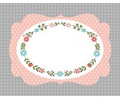 50 Etiketten für Marmeladengläser, Aufkleber Marmelade auf Rolle, Marmeladenaufkleber