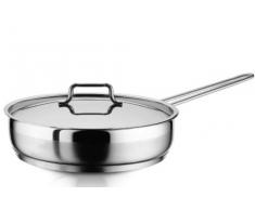 Pfanne Edelstahl 18/10 Induktion Profi Pfanne Bratpfanne durchmesser 22 cm