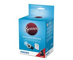 Philips Senseo CA6522/01 für Senseo Original Kaffeepadmaschine Flüssigentklker und Padhalter für 1 Tasse, Rostfreier Stahl