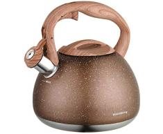 Klausberg Marmor Edelstahl Flötenkessel Teekessel Wasserkessel 2.7 Liter KB-7396