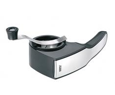 GEFU ge89133 Pecorino Salzmühle Käse mit 3 Trommeln Edelstahl schwarz 27 x 13,2 x 11,8 cm