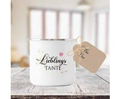 Tasse mit Spruch Lieblingstante I Das perfekte Geschenk für die Tante I Geschenkidee zum Geburtstag, als Dankeschön und zu Weihnachten I mit Geschenkanhänger