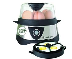 Russell Hobbs Eierkocher, 1 bis 7 gekochte oder 3 gedämpfte Eier (inkl. Dampfgarer-Einsatz), automatische Abschaltung, Signalton, BPA-frei, inkl. Messbecher, Testsieger, Cook@Home 14048-56