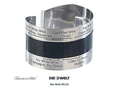 Rosenstein & Söhne Weinthermometer: Praktisches Flaschen-Thermometer für Wein, Sekt, Saft u.v.m. (Wein-Außenthermometer)