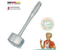 Westmark Fleischhammer, Retro-Design, Länge: 24 cm, Aluminium-Druckguss, Rostfrei, Robusto Spezial, Silber, 6200RT60