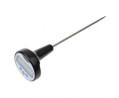 MagiDeal Rund Digitale Edelstahl Sonde Thermometer Kochen Temperatur Guage Für Lebensmittel BBQ Fleisch Milch Kaffee
