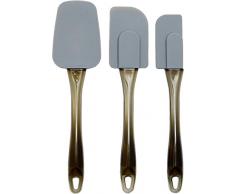 AmazonBasics - Teigschaber, Silikon, 3-teiliges Set