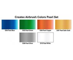 Createx Farbe Farben-/Bratenspritze ab Primary Set Airbrush Perlenset 5 Ounce pearl