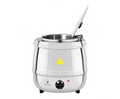 Royal Catering RCST-10SB Elektrischer Suppentopf 10 L Suppenkessel (400 W, Edelstahl)