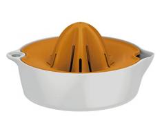 Fiskars Zitruspresse mit Behälter, Durchmesser 11,9 cm, Kunststoff, Functional Form, Weiß/Orange, 1016125