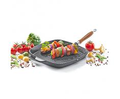 Eisenguss-Steakpfanne Rustica mit Rillenboden, 28 x 28 cm