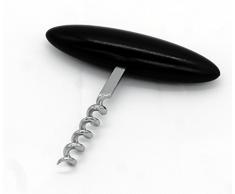 Fackelmann Korkenzieher WOODY, Weinöffner in schlichtem Design, hochwertiger Korkenheber mit Holzgriff (Farbe: Silber/Braun), Menge: 1 Stück